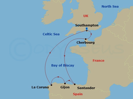 map of itinerary
