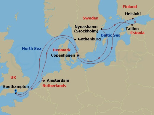 map of itinerary
