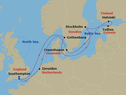map of itinerary