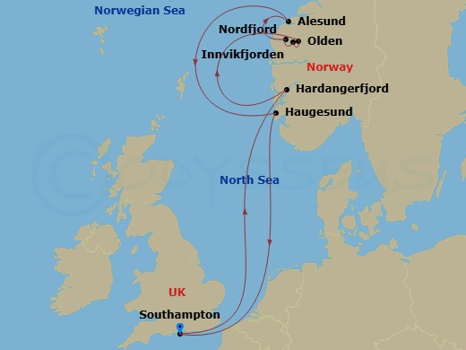 map of itinerary