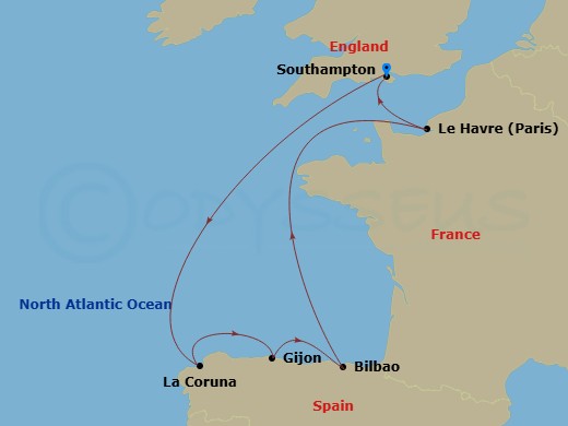 map of itinerary