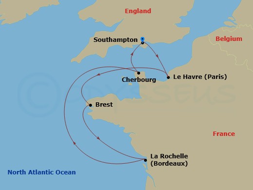 map of itinerary