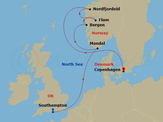 map of itinerary
