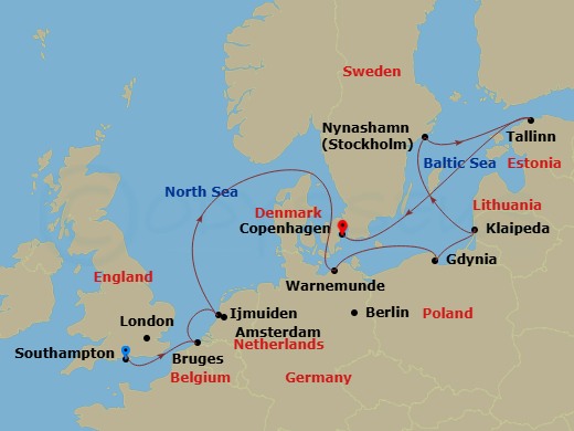map of itinerary