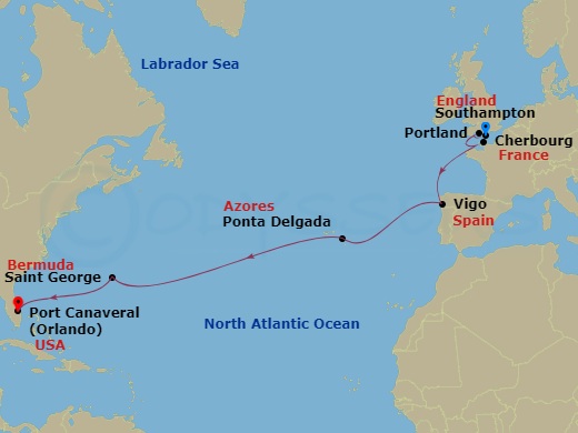 map of itinerary