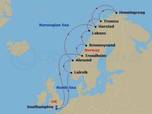map of itinerary