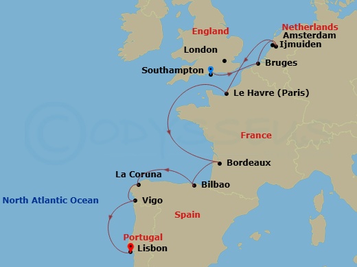 map of itinerary