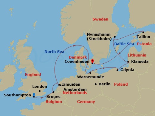 map of itinerary
