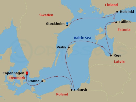 map of itinerary