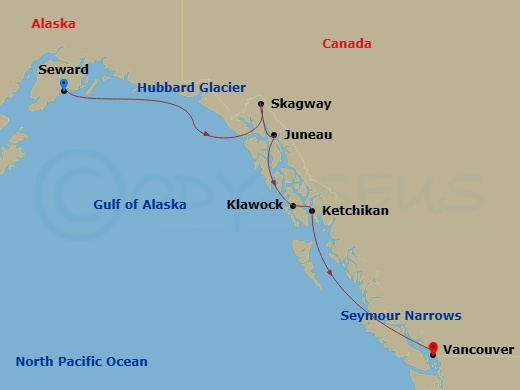 map of itinerary