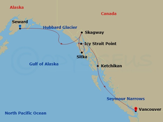 map of itinerary