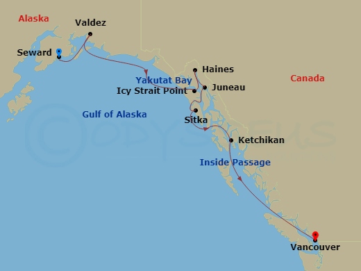 map of itinerary