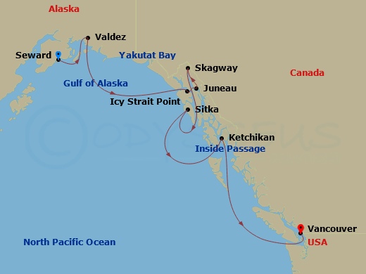 map of itinerary