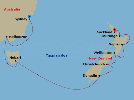 map of itinerary