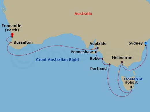 map of itinerary