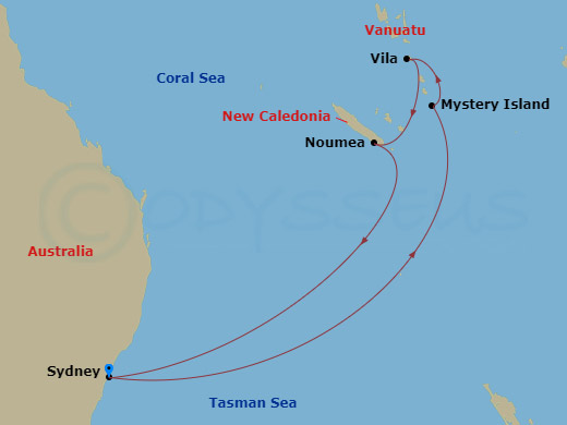 map of itinerary