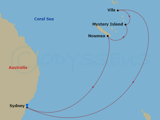 map of itinerary
