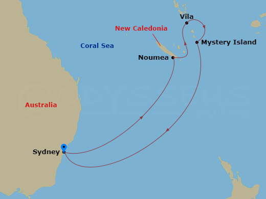 map of itinerary