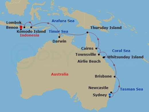 map of itinerary