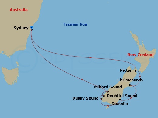 map of itinerary