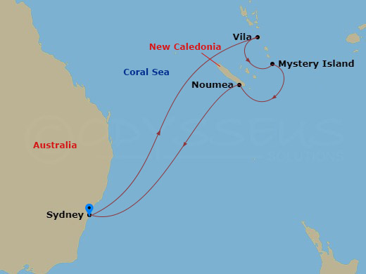 map of itinerary