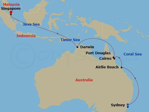 map of itinerary