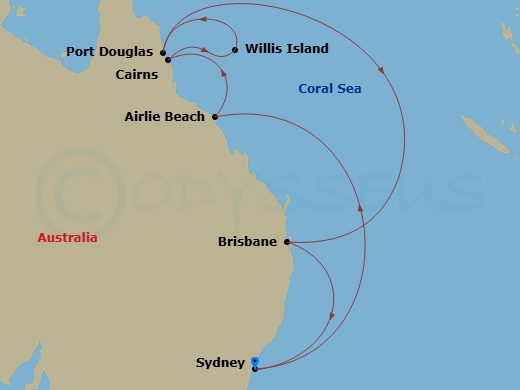 map of itinerary