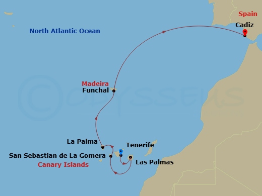 map of itinerary