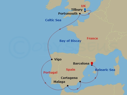 map of itinerary