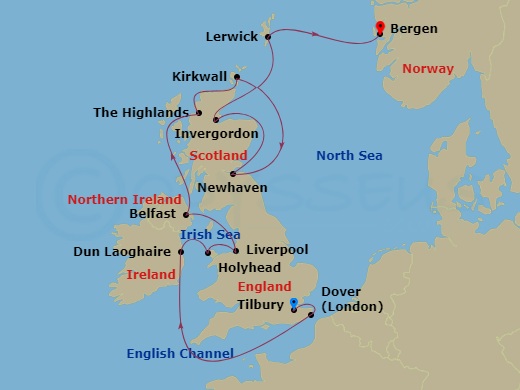 map of itinerary
