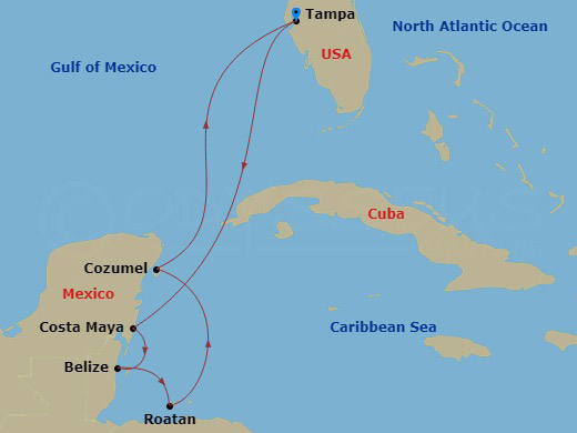 map of itinerary