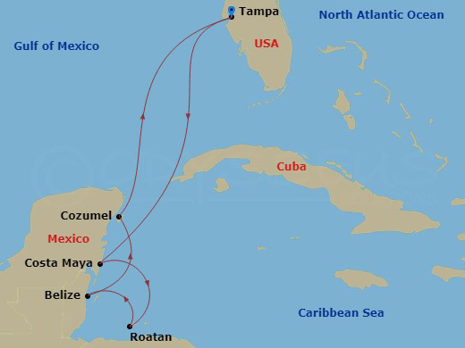 map of itinerary