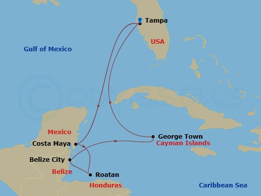 map of itinerary