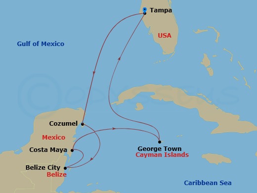 map of itinerary