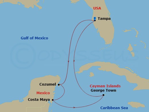 map of itinerary