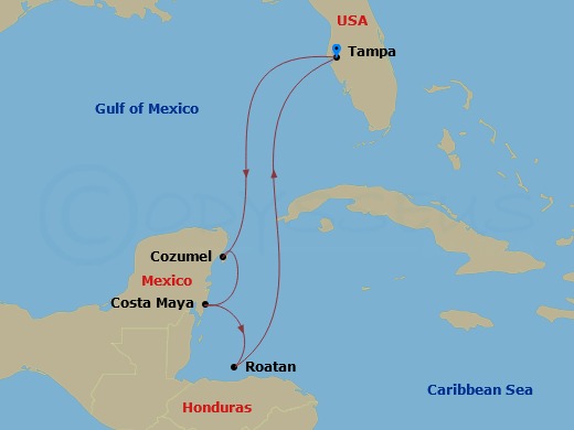 map of itinerary