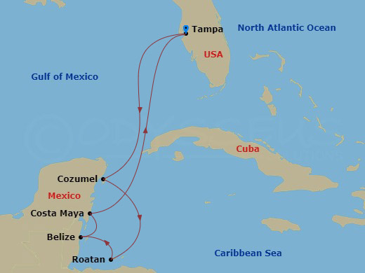 map of itinerary