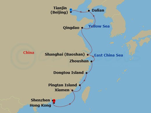map of itinerary
