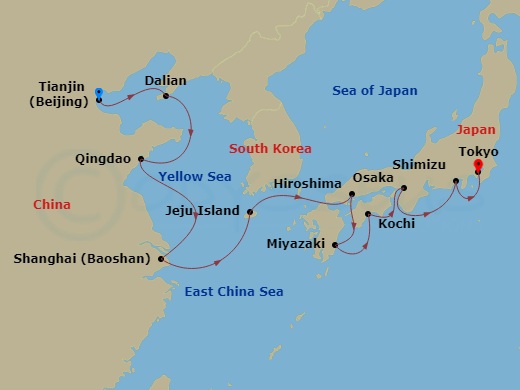 map of itinerary