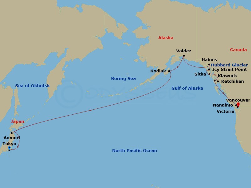 map of itinerary