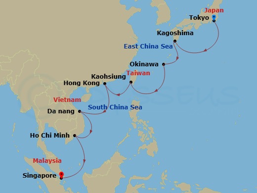 map of itinerary