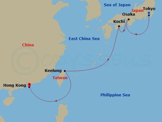 map of itinerary