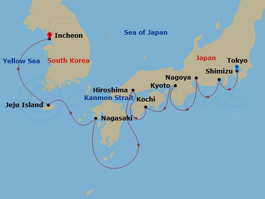 map of itinerary