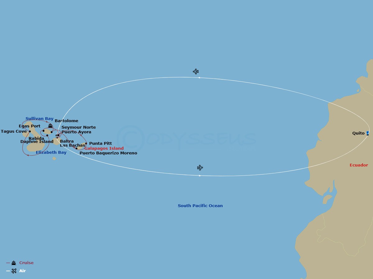 map of itinerary
