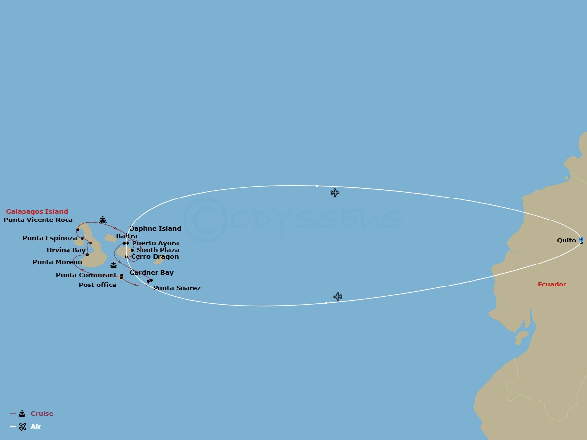 map of itinerary
