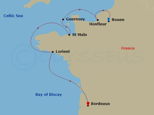 map of itinerary