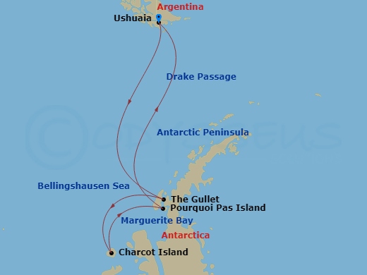 map of itinerary