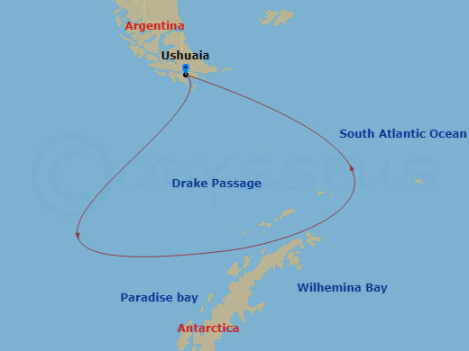 map of itinerary