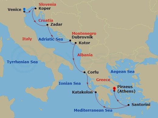 map of itinerary