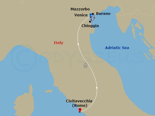 map of itinerary
